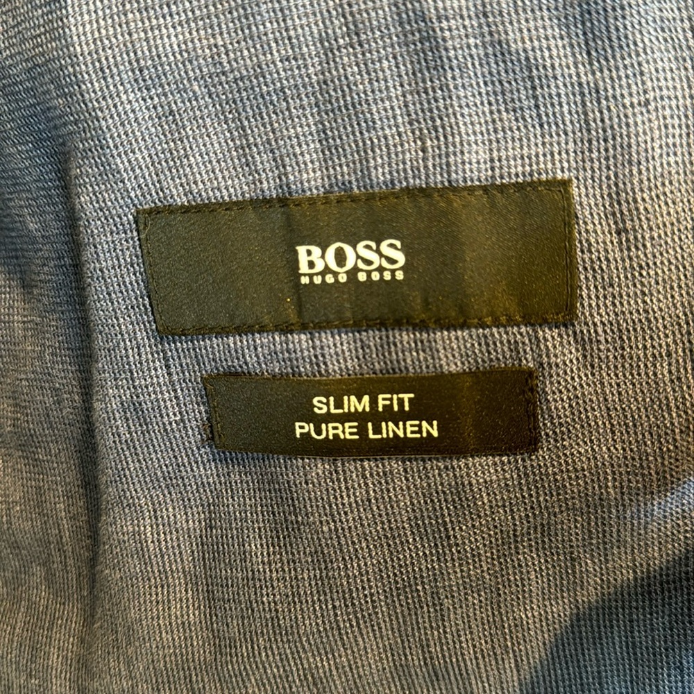 Boss by Hugo Boss - slim fit linen blazer - one flaw, please read description - Picture 8 of 12